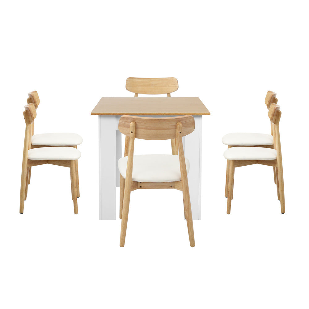 Orebello Extendable 120-160cm Dining Table Set | 5-7 Seater Premium Modern Dining Table Set