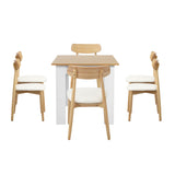 Orebello Extendable 120-160cm Dining Table Set | 5-7 Seater Premium Modern Dining Table Set