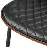 Miami Eros 5pc Dining Table Set Premium PU Leather Chairs |  Premium Modern Dining Table Marble Style Top