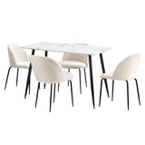 Terrazi Boucle Luxe Dining Table Set | 5-7 Seater Premium Dining Table Set