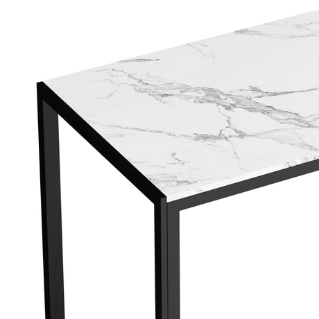 Toscana 120 or 140cm Modern Wooden Metal Dining Table | Contemporary Black Dining Table