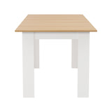 Bianco Nuovo Extendable 160-200cm Dining Table | Wooden Finish Modern Kitchen Table