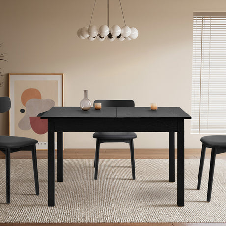 Tuscana Extendable 120-160cm Dining Table | Versatile Woodgrain Finish Modern Kitchen Table