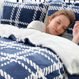 Ramesses 2 in 1 Teddy Fleece Sherpa Blanket Quilt Cover Set | Plush Warm Fleece Comforter Reversible Set