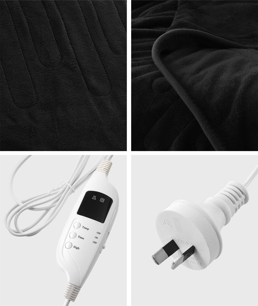 Nuvola Super Warm Electric Heated Blanket with Auto Off | 9 Heat Setting Fleece Electric Blanket