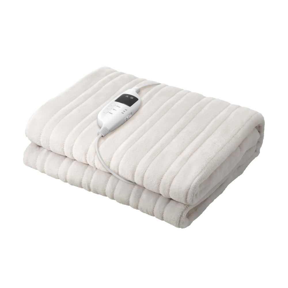 Nuvola Super Warm Electric Heated Blanket with Auto Off | 9 Heat Setting Fleece Electric Blanket