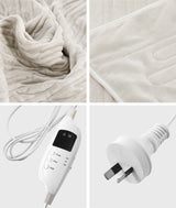Nuvola Super Warm Electric Heated Blanket with Auto Off | 9 Heat Setting Fleece Electric Blanket