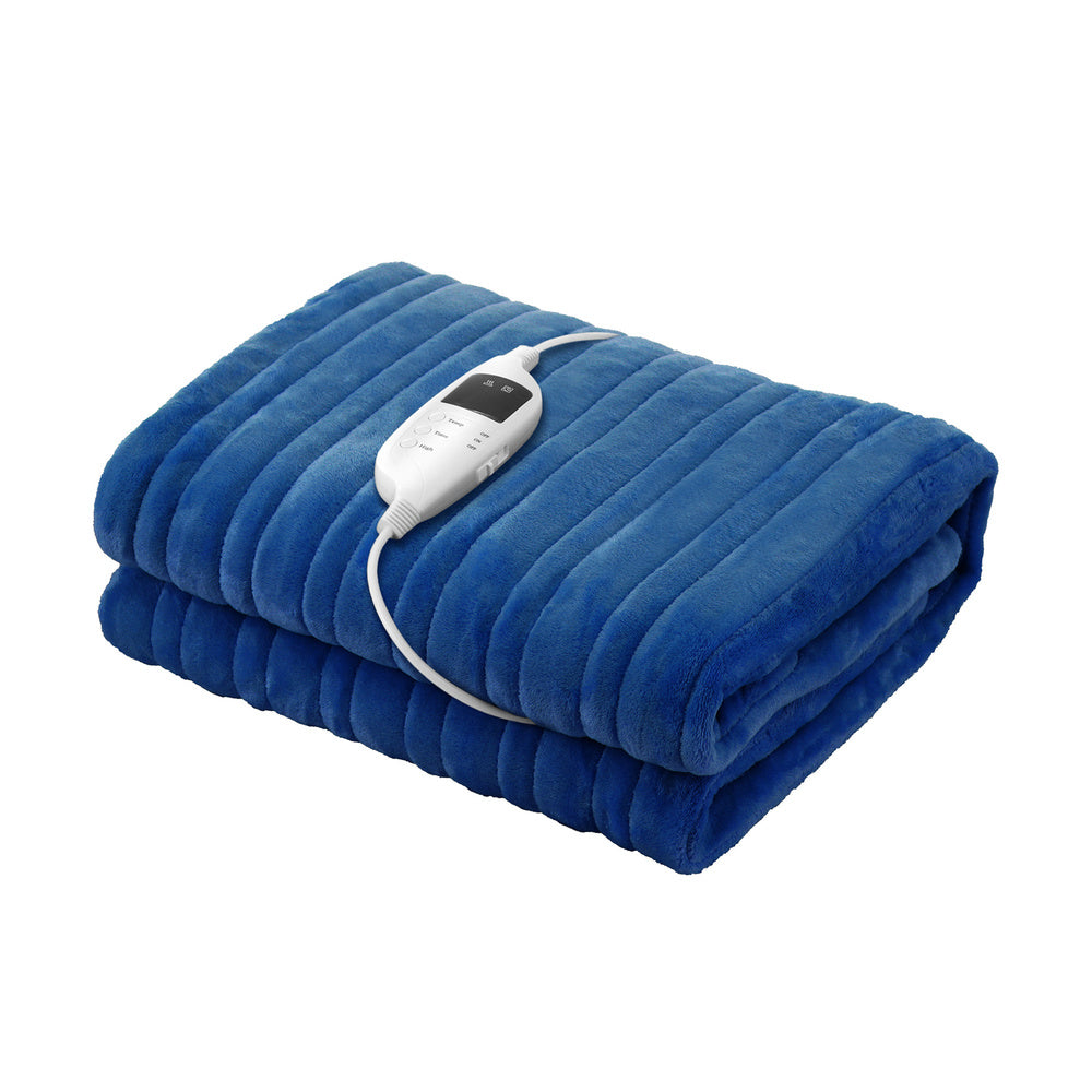 Nuvola Super Warm Electric Heated Blanket with Auto Off | 9 Heat Setting Fleece Electric Blanket