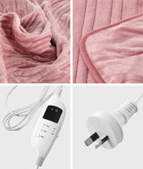 Nuvola Super Warm Electric Heated Blanket with Auto Off | 9 Heat Setting Fleece Electric Blanket