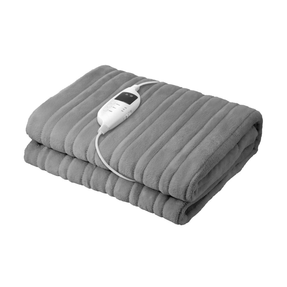 Nuvola Super Warm Electric Heated Blanket with Auto Off | 9 Heat Setting Fleece Electric Blanket