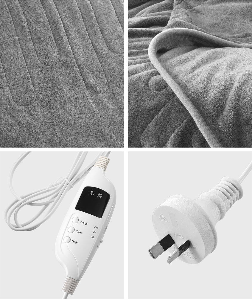 Nuvola Super Warm Electric Heated Blanket with Auto Off | 9 Heat Setting Fleece Electric Blanket