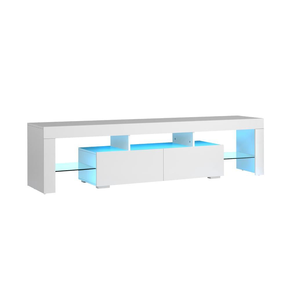 Spezia Nuvo LED 16 Light TV Cabinet 180cm Entertainment Unit | Hi Gloss TV Unit Stand