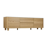 Ferrara 160cm TV Entertainment Unit | Two Tone Marble Style Top TV Cabinet with Storage