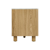 Ferrara 160cm TV Entertainment Unit | Two Tone Marble Style Top TV Cabinet with Storage