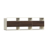 Sanremo Open Shelf 140cm TV Unit | White Retro Modern Multi Draw Entertainment Unit
