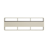 Sanremo Open Shelf 140cm TV Unit | White Retro Modern Multi Draw Entertainment Unit