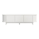 Elva Scandi Fluted Entertainment Unit | Ripple Curved 160cm TV Unit With Storage
