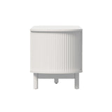 Elva Scandi Fluted Entertainment Unit | Ripple Curved 160cm TV Unit With Storage