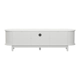 Elva Scandi Fluted Entertainment Unit | Ripple Curved 160cm TV Unit With Storage