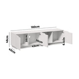 Urbino 180cm TV Entertainment Unit | Modern Four Door Large Storage TV Unit