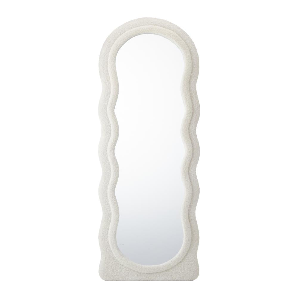 Piazzi Boucle XL Floor or Free Standing Designer Mirror | Abstract 166 x 60cm Feature Décor Mirror