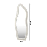 Piazzi Boucle XL Floor or Free Standing Designer Mirror | Abstract 166 x 60cm Feature Décor Mirror