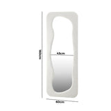 Piazzi Boucle XL Floor or Free Standing Designer Mirror | Abstract 166 x 60cm Feature Décor Mirror