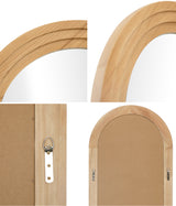 Imoli Arched 165 x 60cm Wall or Floor Designer Mirror | Modern Full Length Wooden Décor Mirror