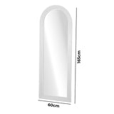 Imoli Arched 165 x 60cm Wall or Floor Designer Mirror | Modern Full Length Wooden Décor Mirror