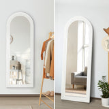 Imoli Arched 165 x 60cm Wall or Floor Designer Mirror | Modern Full Length Wooden Décor Mirror