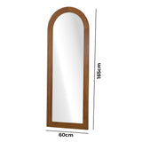 Imoli Arched 165 x 60cm Wall or Floor Designer Mirror | Modern Full Length Wooden Décor Mirror