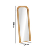 Astore Arched 165 x 60cm Wall or Floor Designer Mirror | Modern Full Length Wooden Décor Mirror