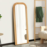 Astore Arched 165 x 60cm Wall or Floor Designer Mirror | Modern Full Length Wooden Décor Mirror