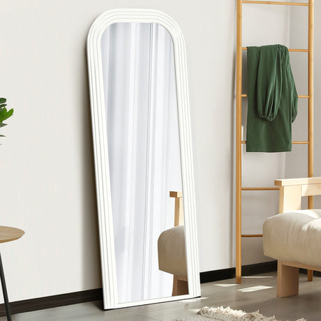 Astore Arched 165 x 60cm Wall or Floor Designer Mirror | Modern Full Length Wooden Décor Mirror