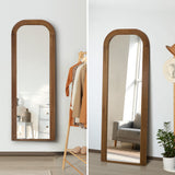Astore Arched 165 x 60cm Wall or Floor Designer Mirror | Modern Full Length Wooden Décor Mirror