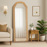 Versailles Arched 165 x 60cm Wall or Floor Designer Mirror | Modern Full Length Wooden Décor Mirror