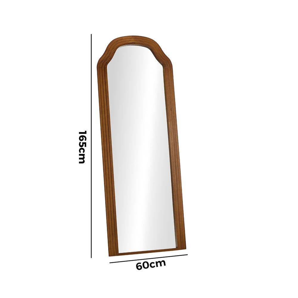 Versailles Arched 165 x 60cm Wall or Floor Designer Mirror | Modern Full Length Wooden Décor Mirror