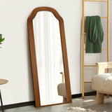 Versailles Arched 165 x 60cm Wall or Floor Designer Mirror | Modern Full Length Wooden Décor Mirror