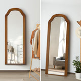 Versailles Arched 165 x 60cm Wall or Floor Designer Mirror | Modern Full Length Wooden Décor Mirror