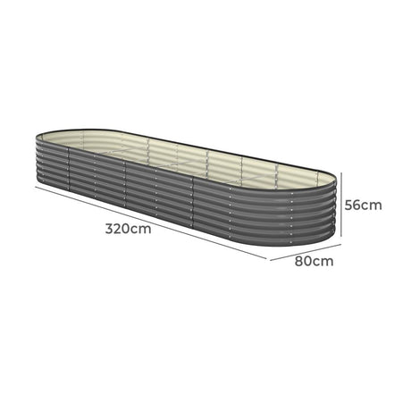 Premium Raised Garden Beds in Various Sizes | Galvanised Steel Planter Garden Beds by Livsip