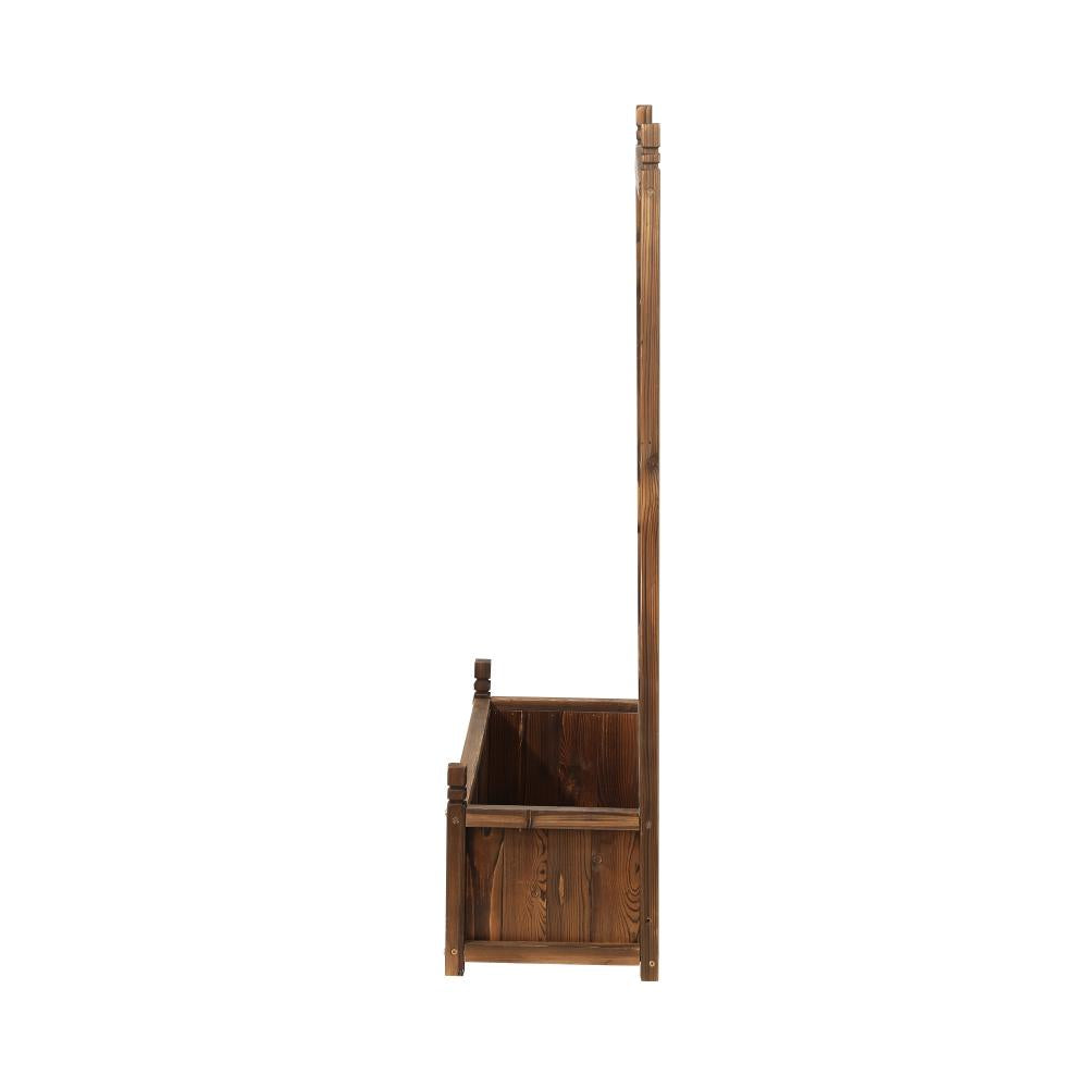 Arezzo Wooden Garden Bed with Climbing Trellis | Raised Garden Bed Standing Flower Vegetable Planter