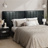 Amalfi Nero Black PU Leather Headboard | Luxury Elegant Bed Head Multi Size Bed Fit