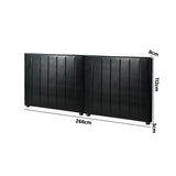 Amalfi Nero Black PU Leather Headboard | Luxury Elegant Bed Head Multi Size Bed Fit