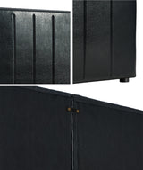 Amalfi Nero Black PU Leather Headboard | Luxury Elegant Bed Head Multi Size Bed Fit