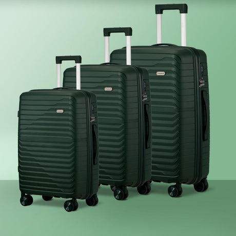 Gulieta Durabale 3pc Hardcase Luggage Set | Premium Lightweight 360 Spinner Wheels Suitcase Travel