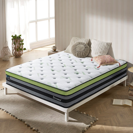 Dreameasy 7 Zone Bamboo Cool Gel Infused Pocket Spring Mattress | Ultra Cooling Airmax Cool Flow