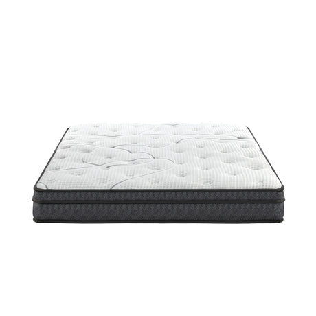 Nuvello Luxe Bonnell Spring Plush Pillowtop 21cm Mattress | Full Body Support Ventialted Medium Firm Matrress