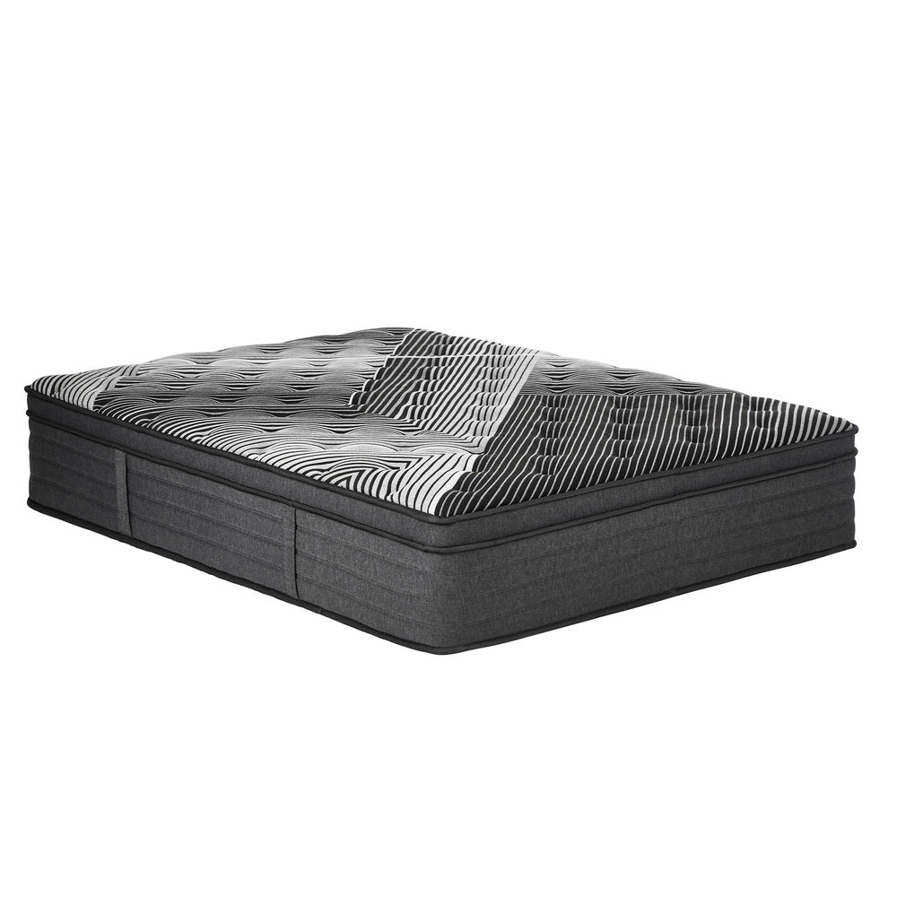 Dreameasy 9 Zone Bamboo Charcoal Infused Premium 35cm Mattress | 8 Layer Pocket Spring Support Ultimate Comfort Eco Mattress