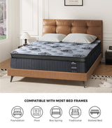 Prestige 32cm Bamboo Charcoal Infused 5 Zone Pocket Spring Mattress | Anti Disturbance Medium Firm Eco Mattress