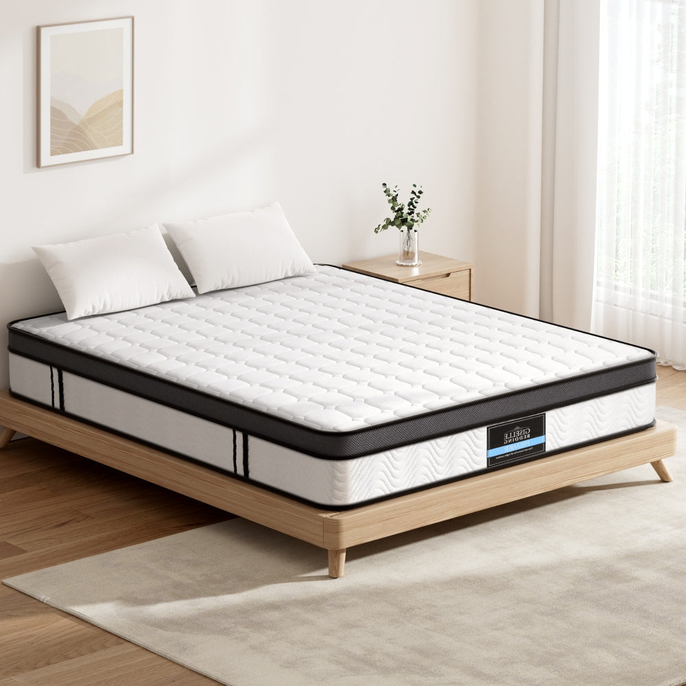 Portessa Io Cool Gel Ventilated Support Mattress | 25cm Comfort Support Medium Firm Bonnell Spring Mattress